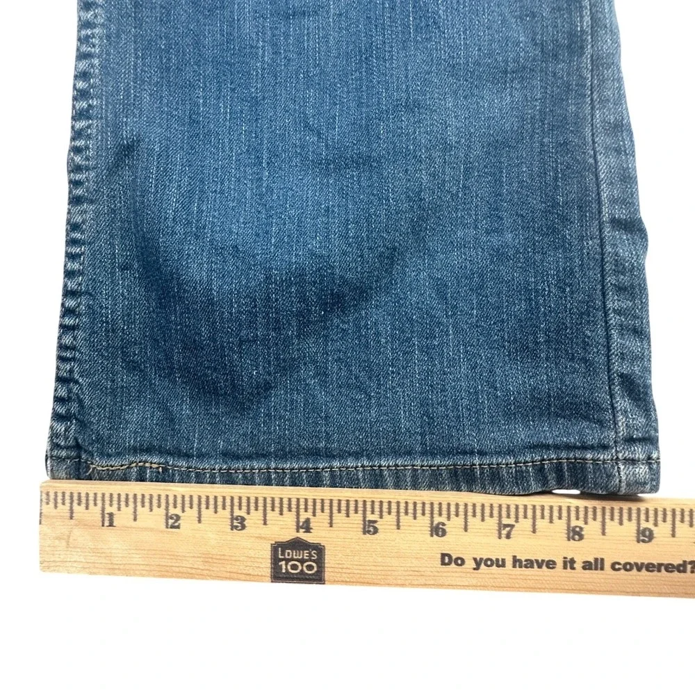 Levis 524 Bootcut Jeans Womens 17 Blue Denim Mid Rise Stretch Pakistan Made